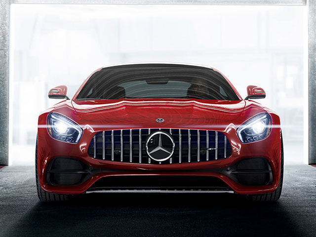 Red Mercedes AMG GTS Rental