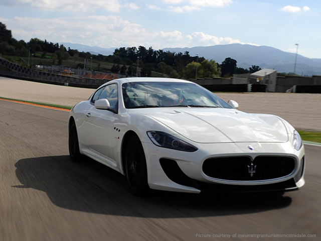 White Maserati GranTurismo